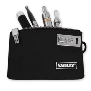 Black Vaultz 5x8 Combination Locking Pouch Medicine Money Valuables